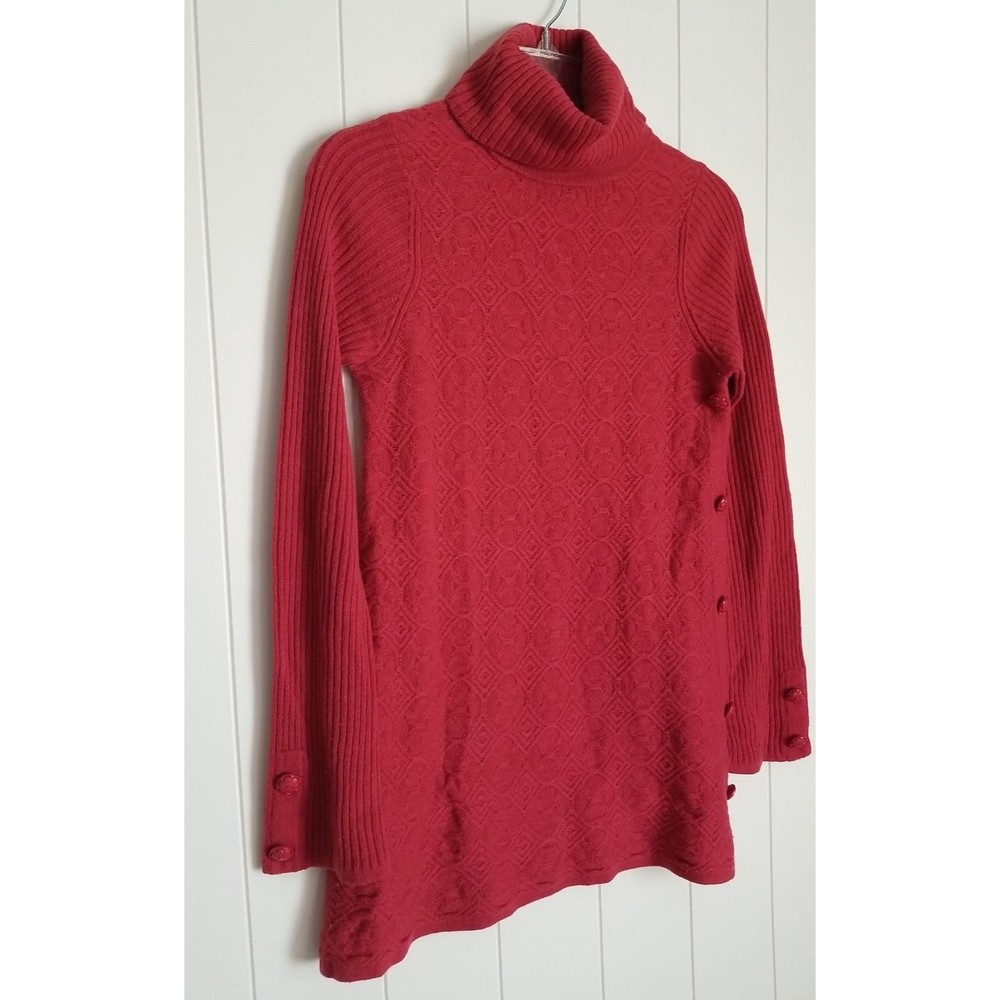 Anthropologie HWR Sweater Womens Size XS Knit Double Button Ribbed Preppy
